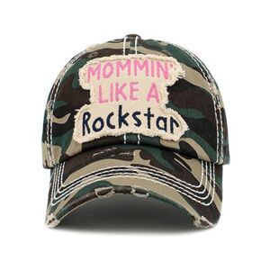 🖤 Pink Mommin Like a Rockstar Baseball Cap